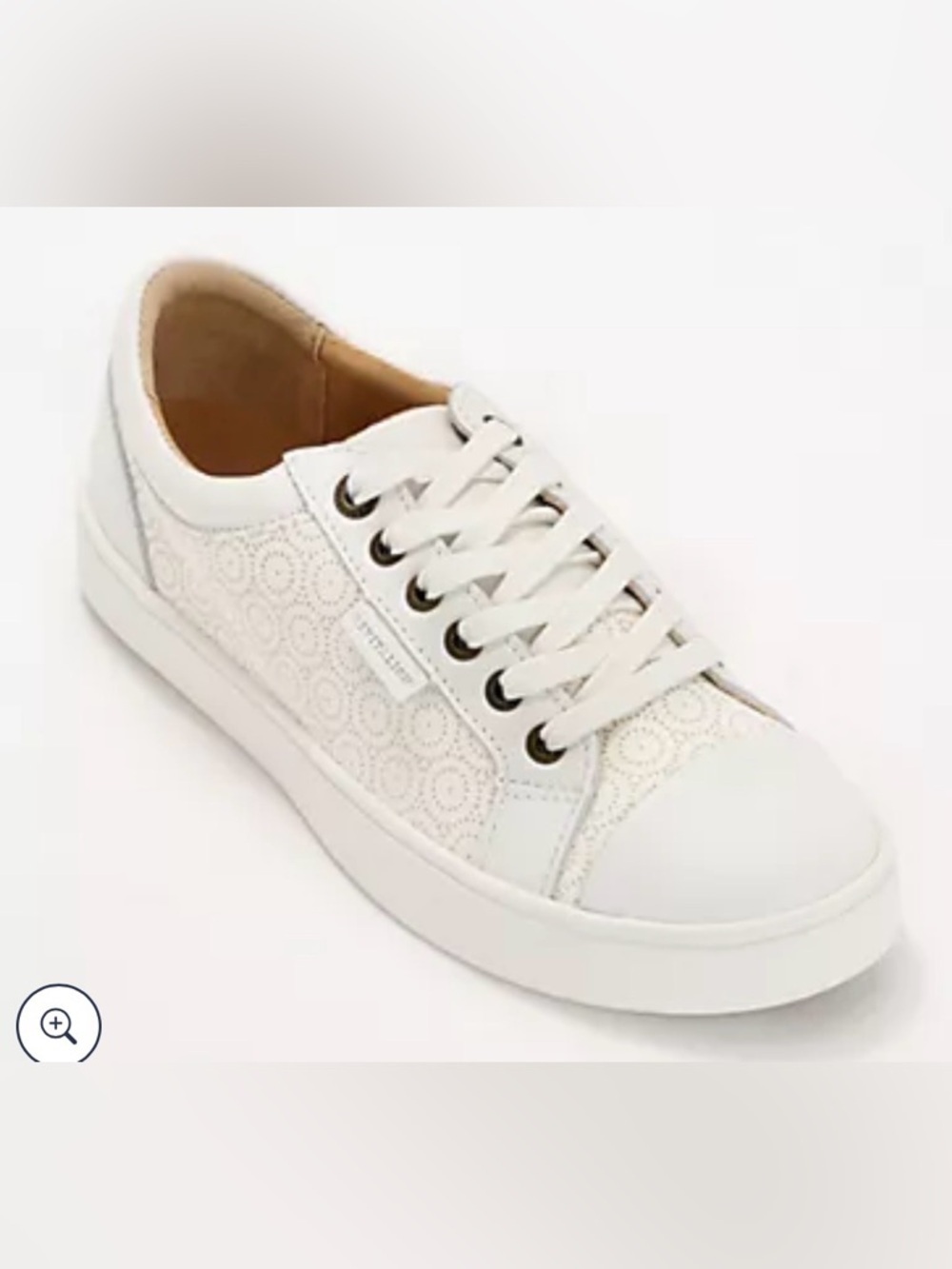 REVITALIGN White Perforated Lace-Up Sneaker